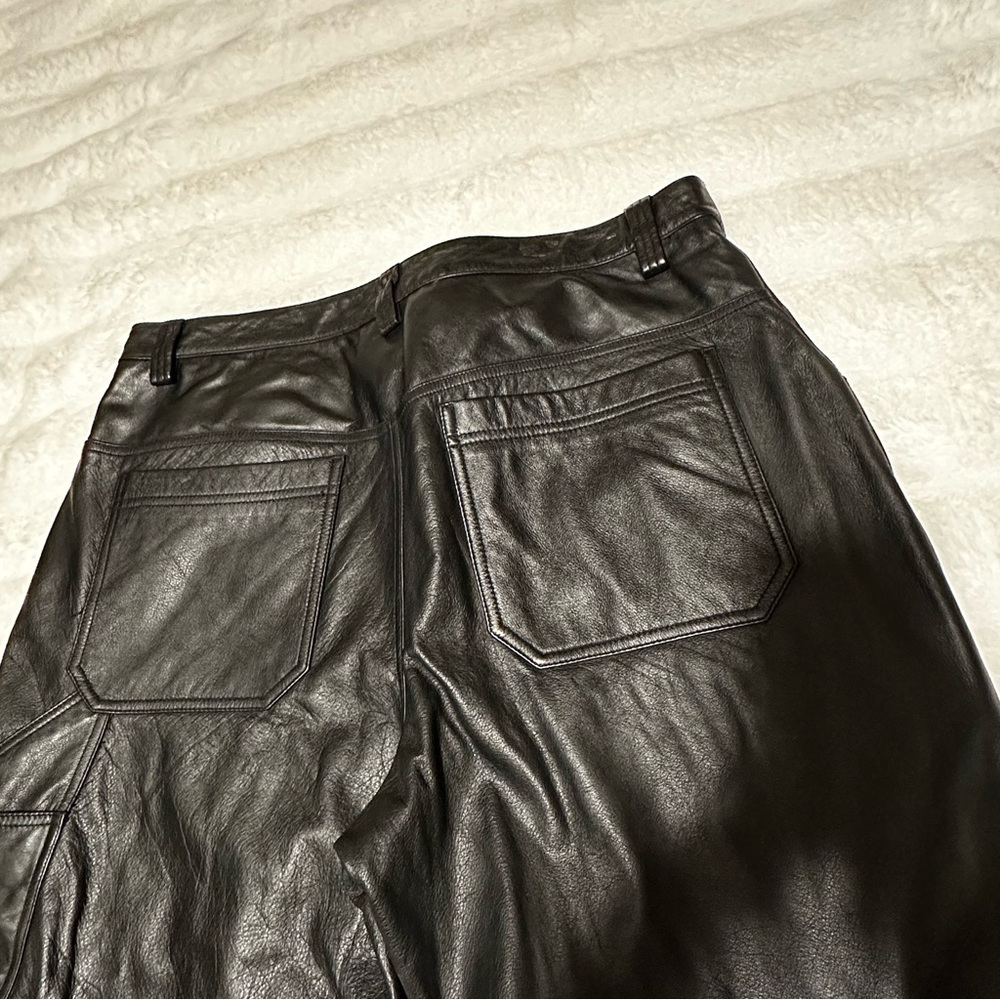 Men’s M.Julian Wilson’s Leather Motorcycle Riding Pants Size 36x32